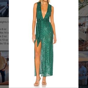 Green Sequin Gown - NBD ‘Electra’ Gown